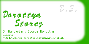 dorottya storcz business card